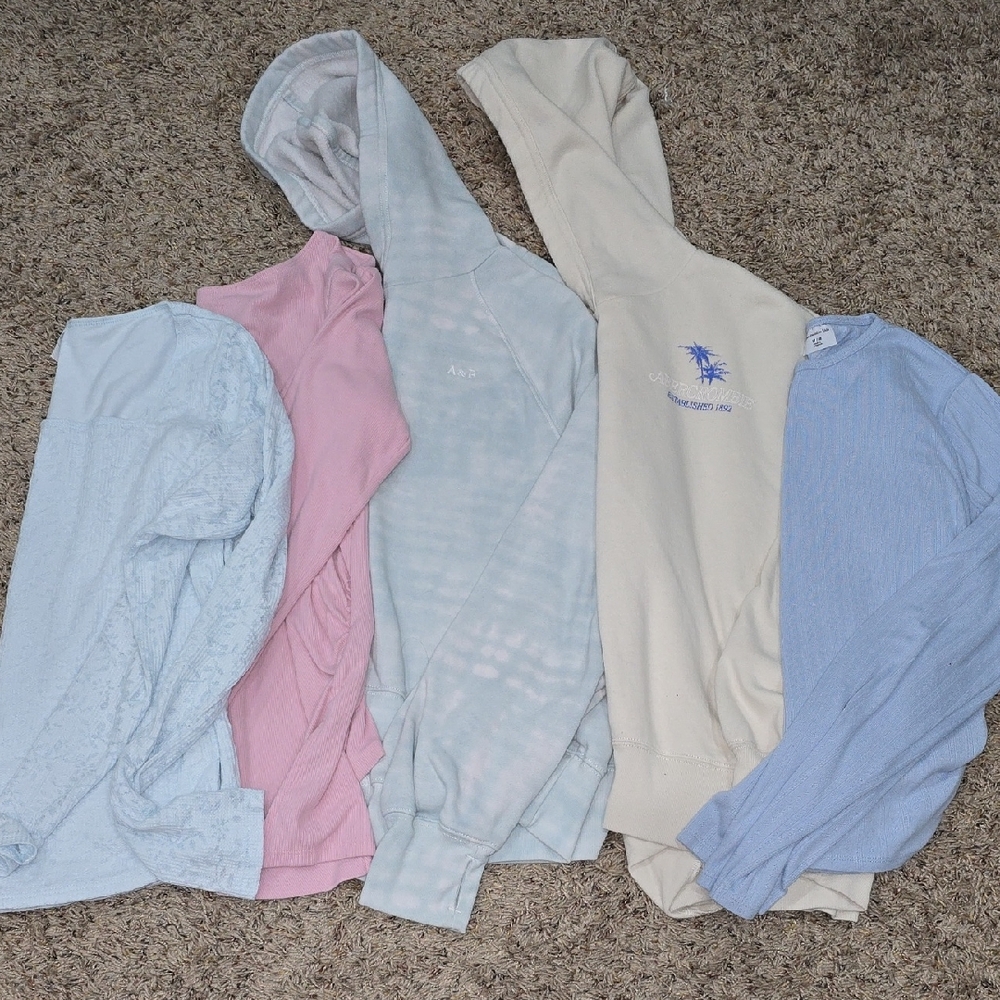 Assorted Abercrombie Kids Hoodies and Tops Sz 17/18